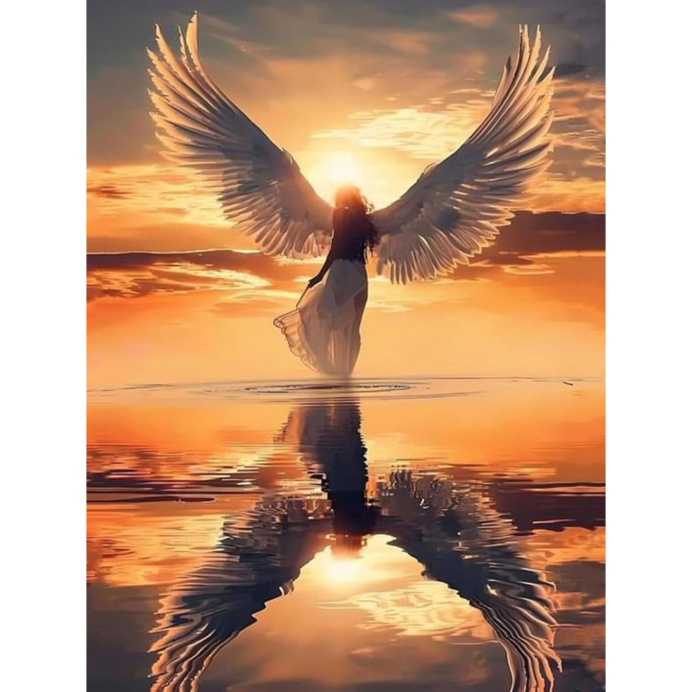 Diamond Painting - Full Round - Angel Girl (30*40CM)
