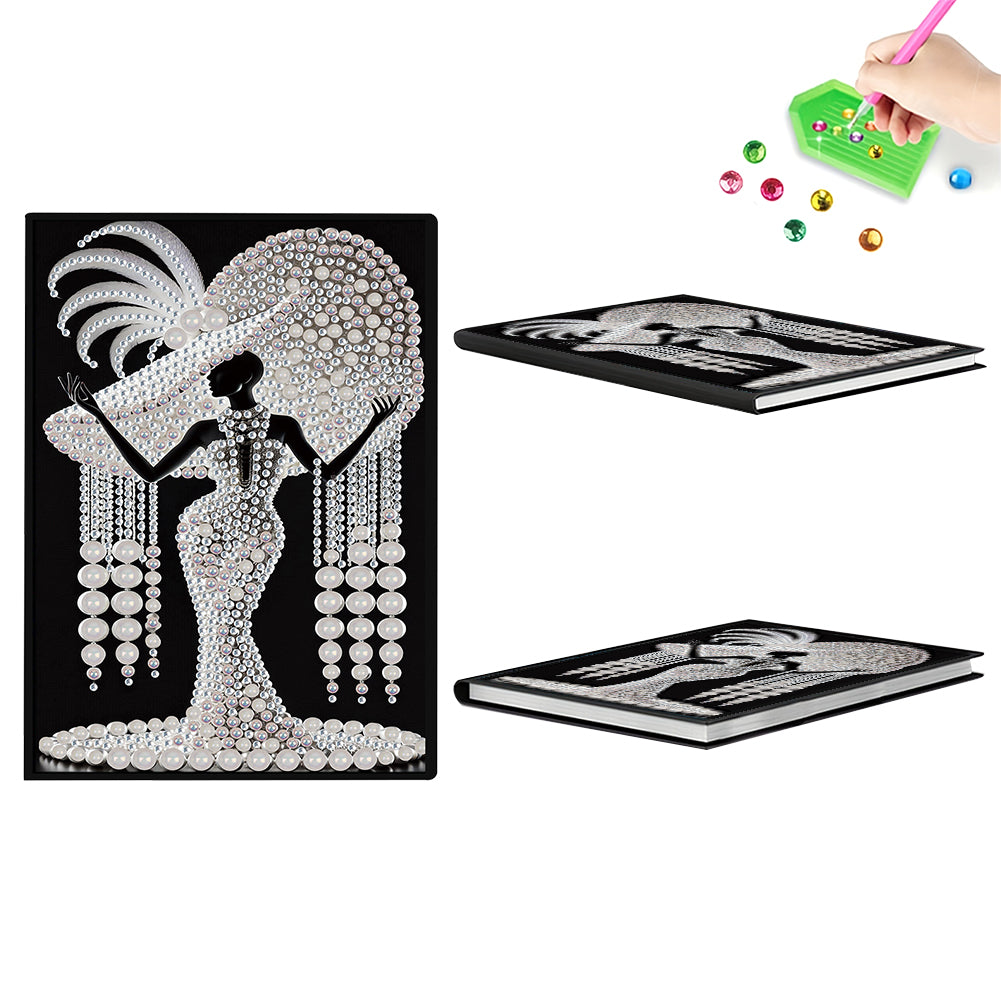 50-Page A5 Queen Diamond Painting Notebook for Adult Holiday Birthday Gift