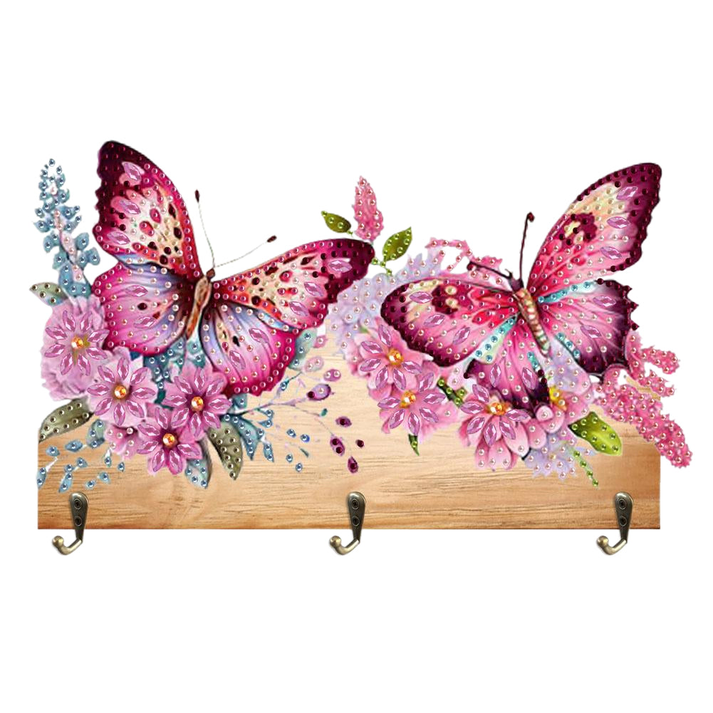 Butterfly DIY Diamond Painting Hanging Hook No Hole Punching Wall Decoration