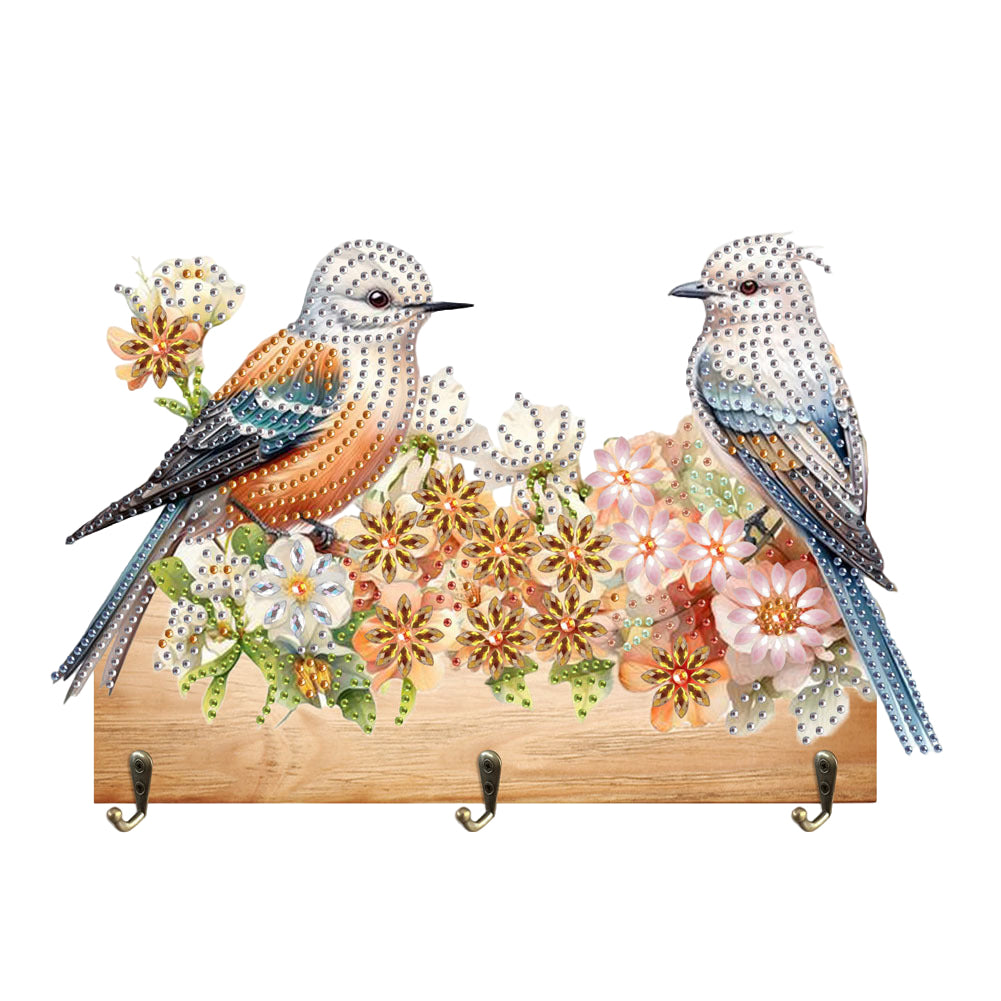 Bird DIY Diamond Painting Hanging Hook Wall Hooks No Hole Punching Wall Decor