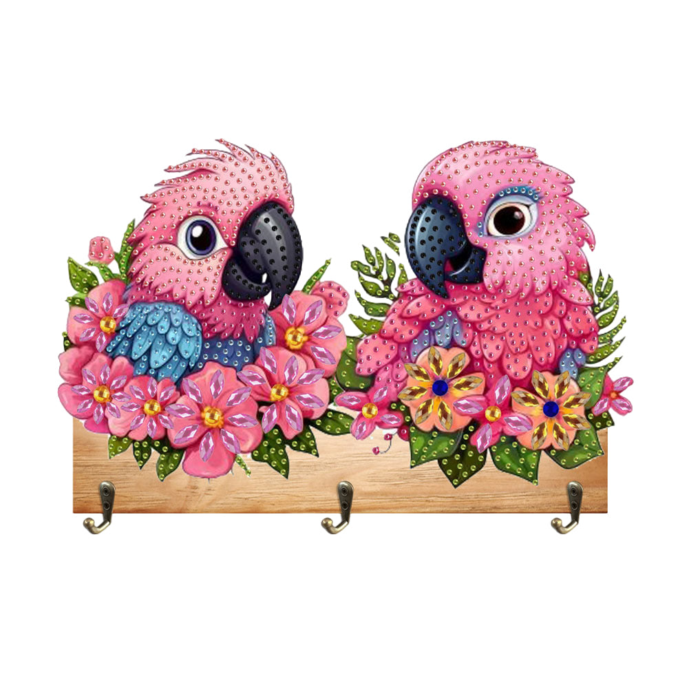 Parrot DIY Diamond Painting Hanging Hook No Hole Punching Wall Decoration