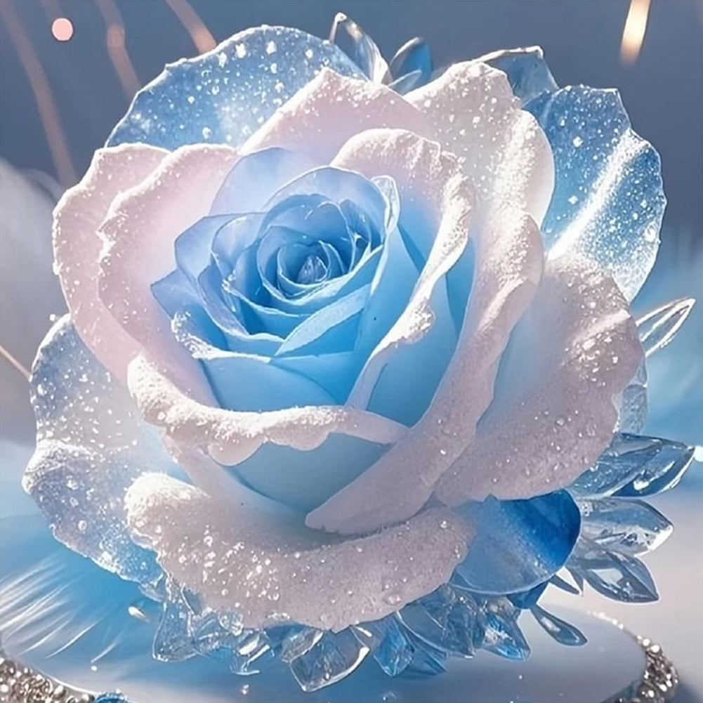 Diamond Painting - Full Round - Blue Rose (30*30CM)
