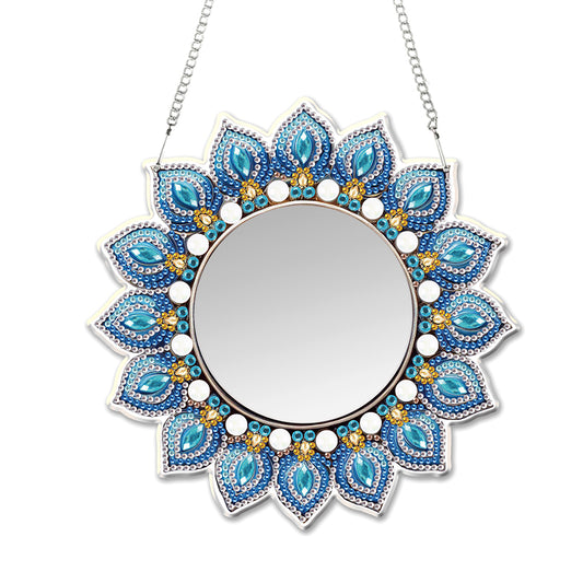 Mandala DIY Diamond Painting Mirror Kit Diamond Art Makeup Mirror for Beginners