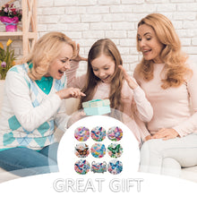 Load image into Gallery viewer, 8pcs Butterfly DIY Diamond Painting Coasters Kits with Holder Wooden Coaster
