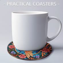 Load image into Gallery viewer, 8pcs Dragonfly DIY Diamond Painting Coasters Kits with Holder Wooden Coaster
