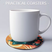 Load image into Gallery viewer, 8pcs Cat DIY Diamond Painting Coasters Kits with Holder Wooden Coaster Craft
