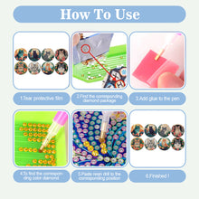 Load image into Gallery viewer, 8pcs Cat DIY Diamond Painting Coasters Kits with Holder Wooden Coaster Craft
