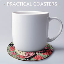 Load image into Gallery viewer, 8pcs Butterfly DIY Diamond Painting Coasters Kits with Holder Wooden Coaster
