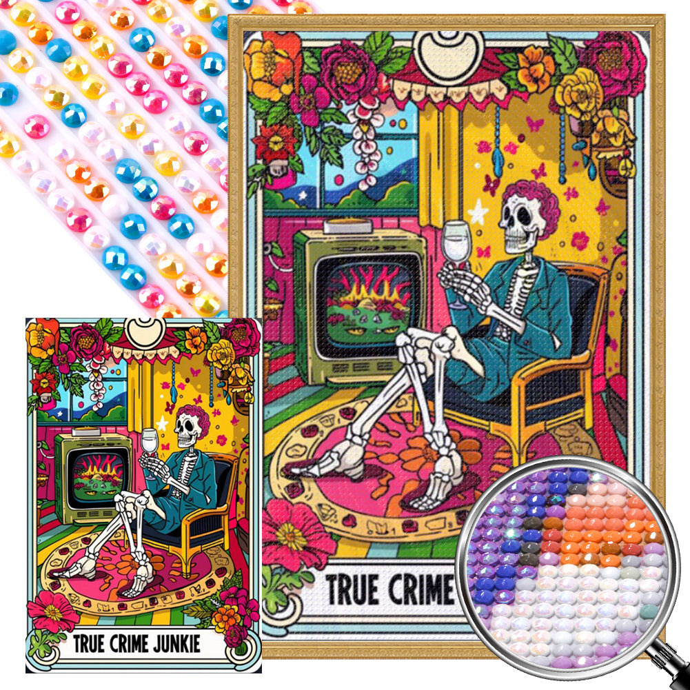 AB Diamond Painting - Full Round - Skull (40*60CM)