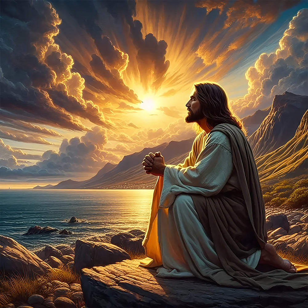Diamond Painting - Full Round - Jesus (30*30CM)