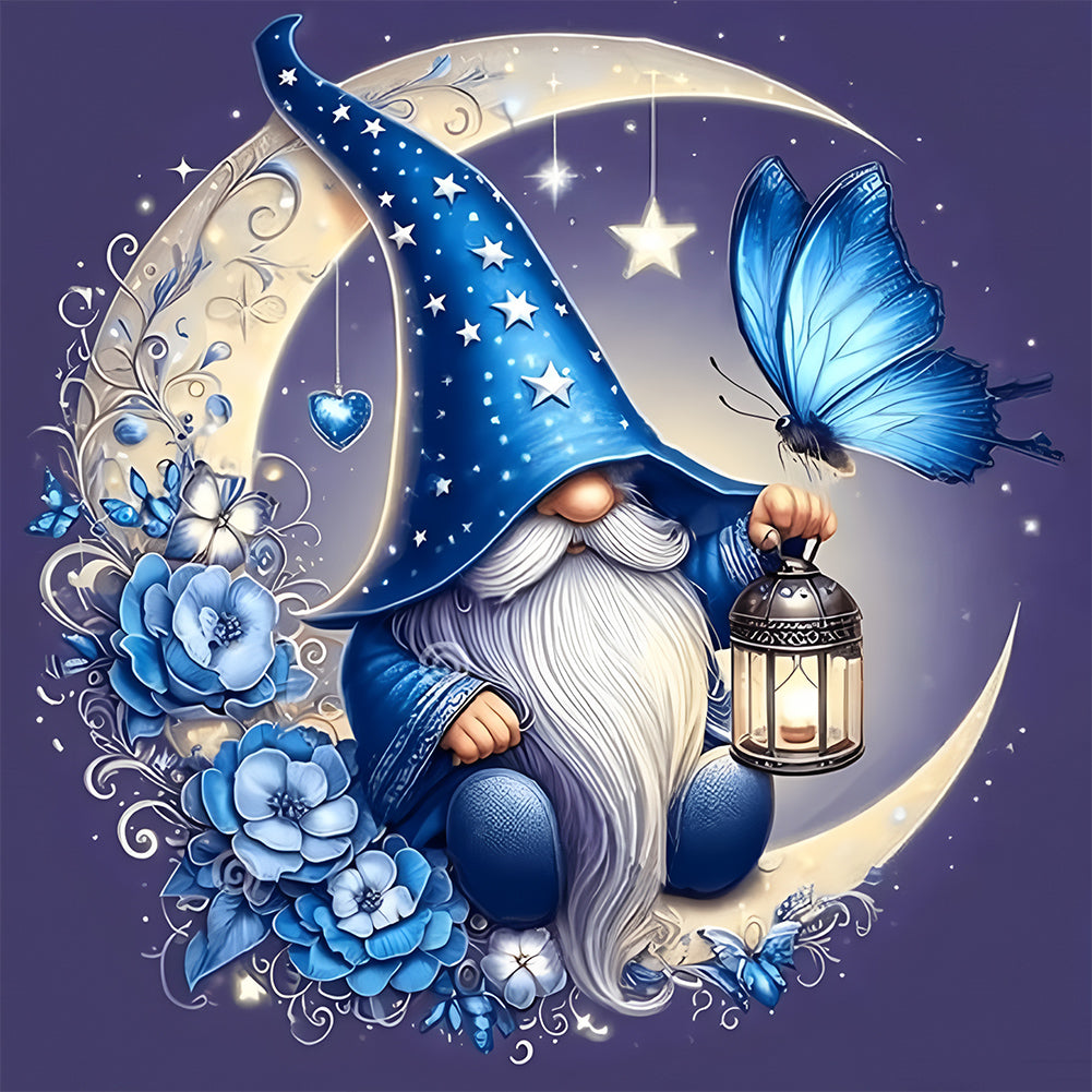 Diamond Painting - Full Round - Butterfly Gnome (30*30CM)