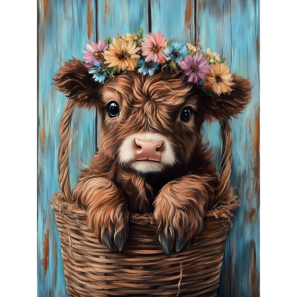 Diamond Painting - Full Round - Flower Yak (30*40CM)