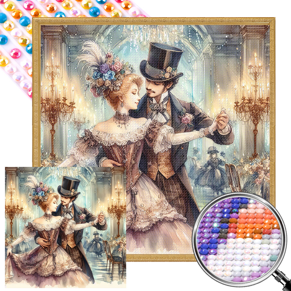 AB Diamond Painting - Full Round - European Nobles' Ball (40*40CM)