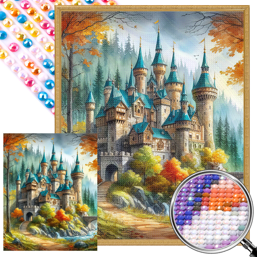 AB Diamond Painting - Full Round - Castle (40*50CM)