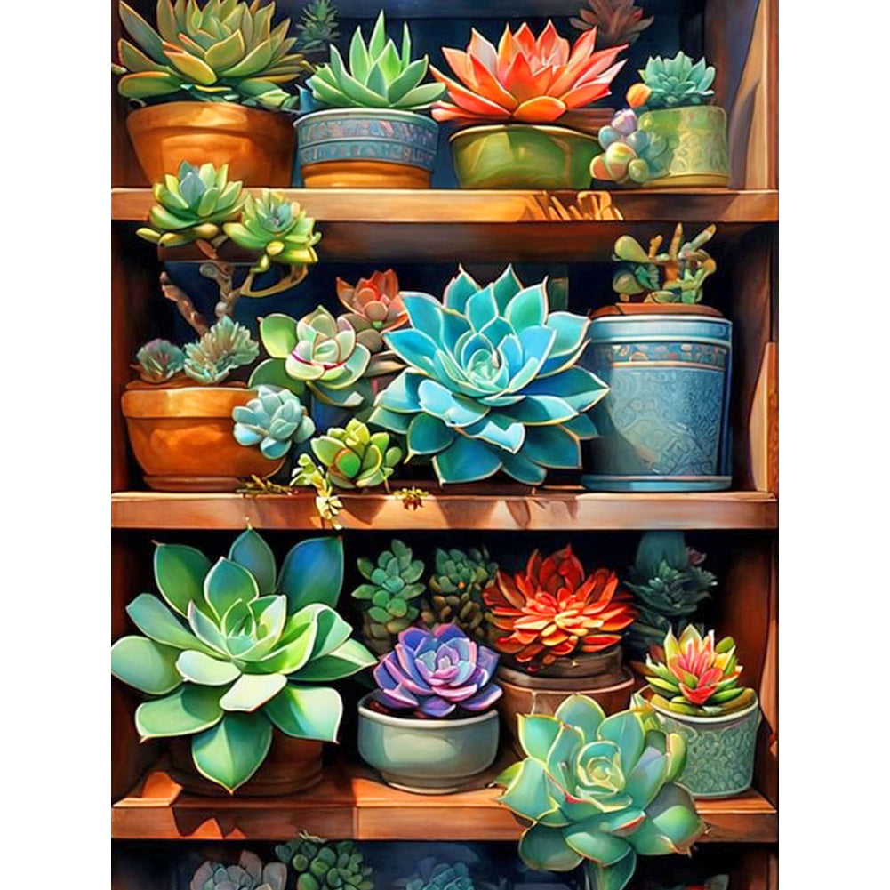 Diamond Painting - Full Round - Succulent Plants (30*40CM)