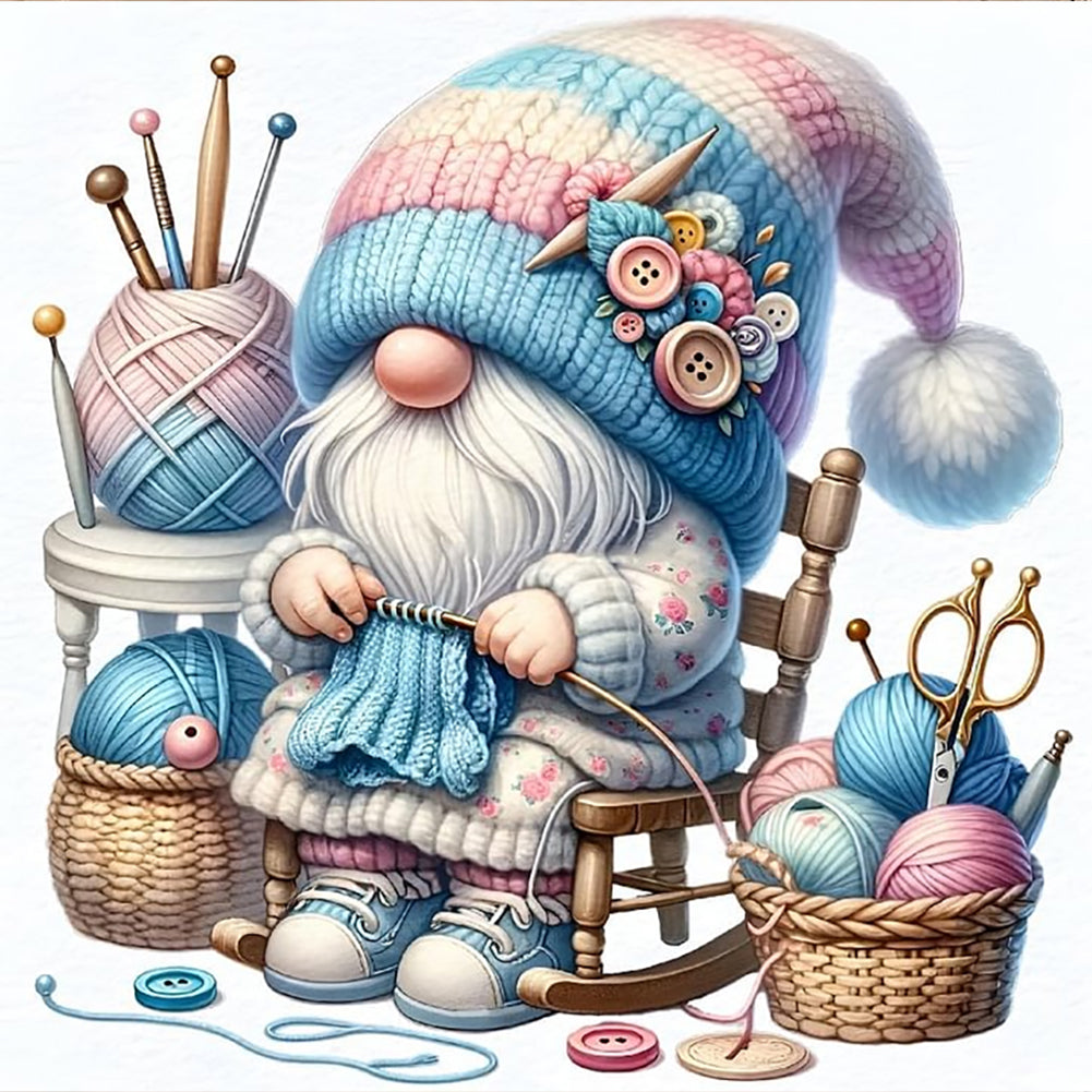 Diamond Painting - Full Round - Weaving Gnomes (40*40CM)