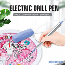 Load image into Gallery viewer, Electric Diamond Painting Pen USB Rhinestone Placement Tool DIY Art Tool (Blue)
