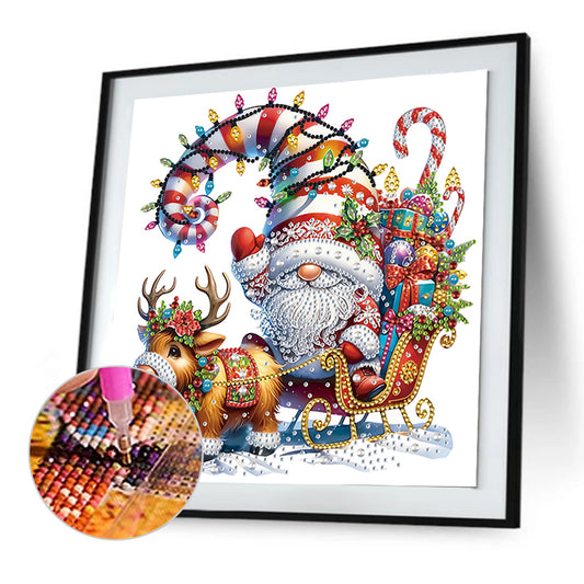 Diamond Painting - Partial Special Shaped - Christmas Gnome (30*30CM)
