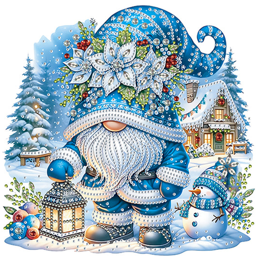 Diamond Painting - Partial Special Shaped - Christmas Gnome (30*30CM)