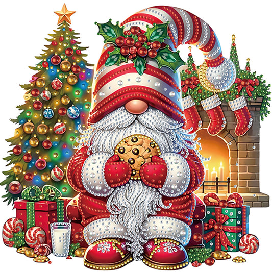Diamond Painting - Partial Special Shaped - Christmas Gnome (30*30CM)