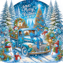 Load image into Gallery viewer, Diamond Painting - Partial Special Shaped - Christmas Car (30*30CM)
