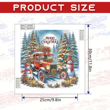 Load image into Gallery viewer, Diamond Painting - Partial Special Shaped - Christmas Car (30*30CM)
