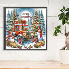 Load image into Gallery viewer, Diamond Painting - Partial Special Shaped - Christmas Car (30*30CM)
