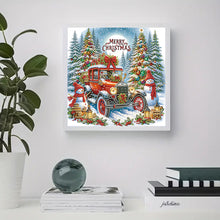 Load image into Gallery viewer, Diamond Painting - Partial Special Shaped - Christmas Car (30*30CM)
