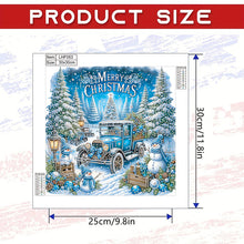 Load image into Gallery viewer, Diamond Painting - Partial Special Shaped - Christmas Car (30*30CM)
