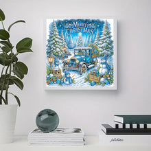 Load image into Gallery viewer, Diamond Painting - Partial Special Shaped - Christmas Car (30*30CM)
