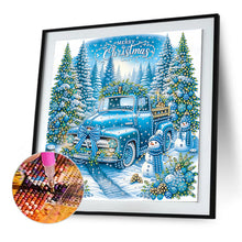 Load image into Gallery viewer, Diamond Painting - Partial Special Shaped - Christmas Car (30*30CM)
