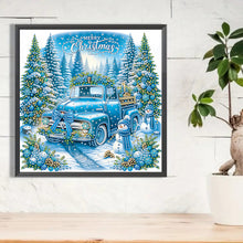 Load image into Gallery viewer, Diamond Painting - Partial Special Shaped - Christmas Car (30*30CM)
