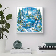 Load image into Gallery viewer, Diamond Painting - Partial Special Shaped - Christmas Car (30*30CM)
