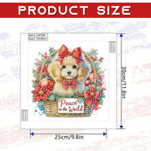 Load image into Gallery viewer, Diamond Painting - Partial Special Shaped - Christmas Teddy Bear (30*30CM)
