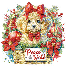 Load image into Gallery viewer, Diamond Painting - Partial Special Shaped - Christmas Teddy Bear (30*30CM)
