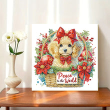 Load image into Gallery viewer, Diamond Painting - Partial Special Shaped - Christmas Teddy Bear (30*30CM)
