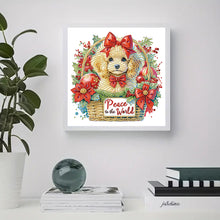 Load image into Gallery viewer, Diamond Painting - Partial Special Shaped - Christmas Teddy Bear (30*30CM)
