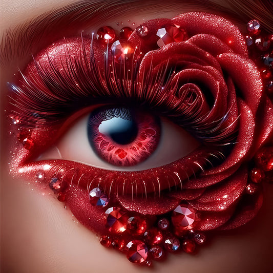 Diamond Painting - Full Round - Rose Eyes (30*30CM)