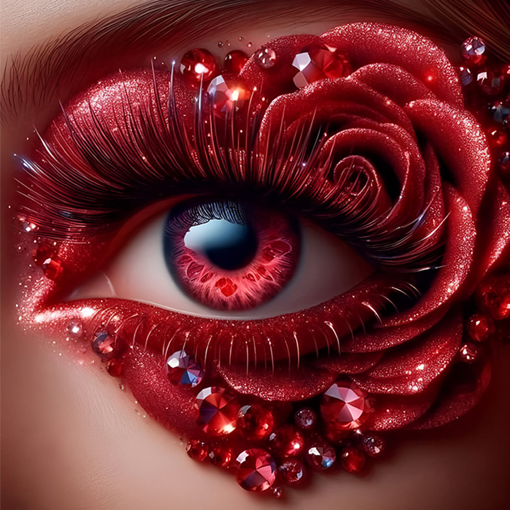 Diamond Painting - Full Round - Rose Eyes (30*30CM)
