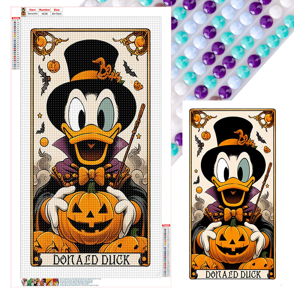 Diamond Painting - Full Round - Halloween Donald Duck (40*70CM)