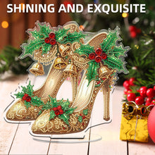 Load image into Gallery viewer, 2D Flat Xmas High Heels DIY Acrylic Desktop Diamond Art Kits for Adults Beginner Christmas
