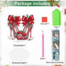 Load image into Gallery viewer, 2D Flat Xmas High Heels DIY Acrylic Desktop Diamond Art Kits for Adults Beginner Christmas
