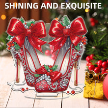 Load image into Gallery viewer, 2D Flat Xmas High Heels DIY Acrylic Desktop Diamond Art Kits for Adults Beginner Christmas
