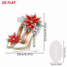 Load image into Gallery viewer, 2D Flat Xmas High Heels DIY Acrylic Desktop Diamond Art Kits for Adults Beginner Christmas
