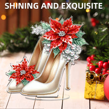 Load image into Gallery viewer, 2D Flat Xmas High Heels DIY Acrylic Desktop Diamond Art Kits for Adults Beginner Christmas
