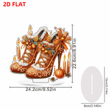 Load image into Gallery viewer, 2D Flat Xmas High Heels DIY Acrylic Desktop Diamond Art Kits for Adults Beginner Christmas
