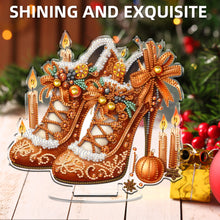 Load image into Gallery viewer, 2D Flat Xmas High Heels DIY Acrylic Desktop Diamond Art Kits for Adults Beginner Christmas
