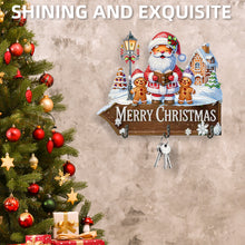 Load image into Gallery viewer, Welcome Home Santa Claus Patterns Wood DIY Diamond Painting Art Hanging Hook Christmas
