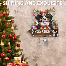 Load image into Gallery viewer, Welcome Home Christmas Dog Patterns Wood DIY Diamond Painting Art Hanging Hook
