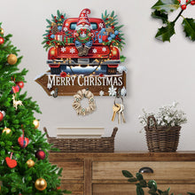 Load image into Gallery viewer, Welcome Home Christmas Gnome Patterns Wood DIY Diamond Painting Hanging Hook

